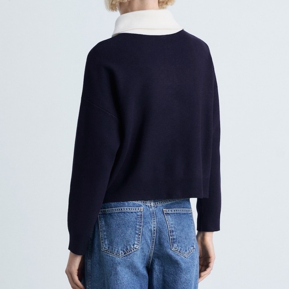 Mango Contrast Knit Sweater - Picture 3 of 8